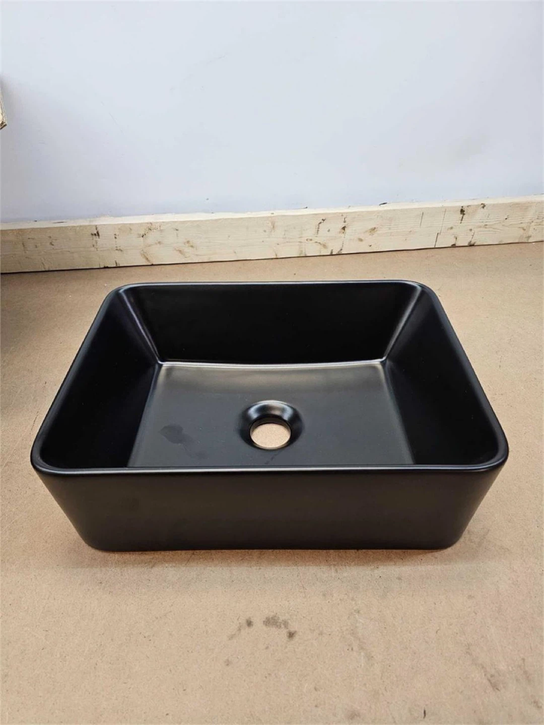 Karamag Rectangle Vessel Bathroom Sink - Black - photo 3