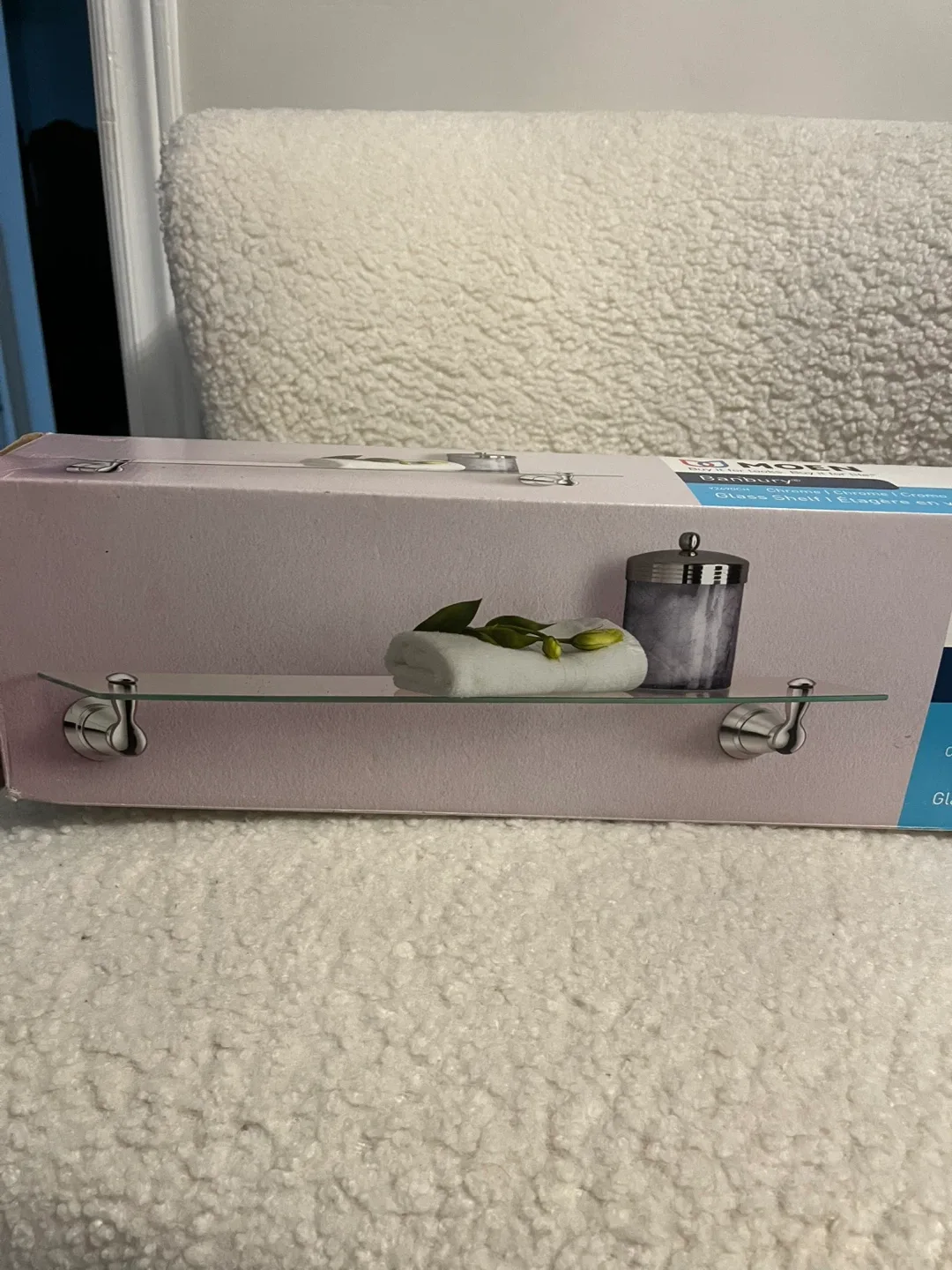 New Moen Banbury Chrome Glass Shelf image indicator(2)