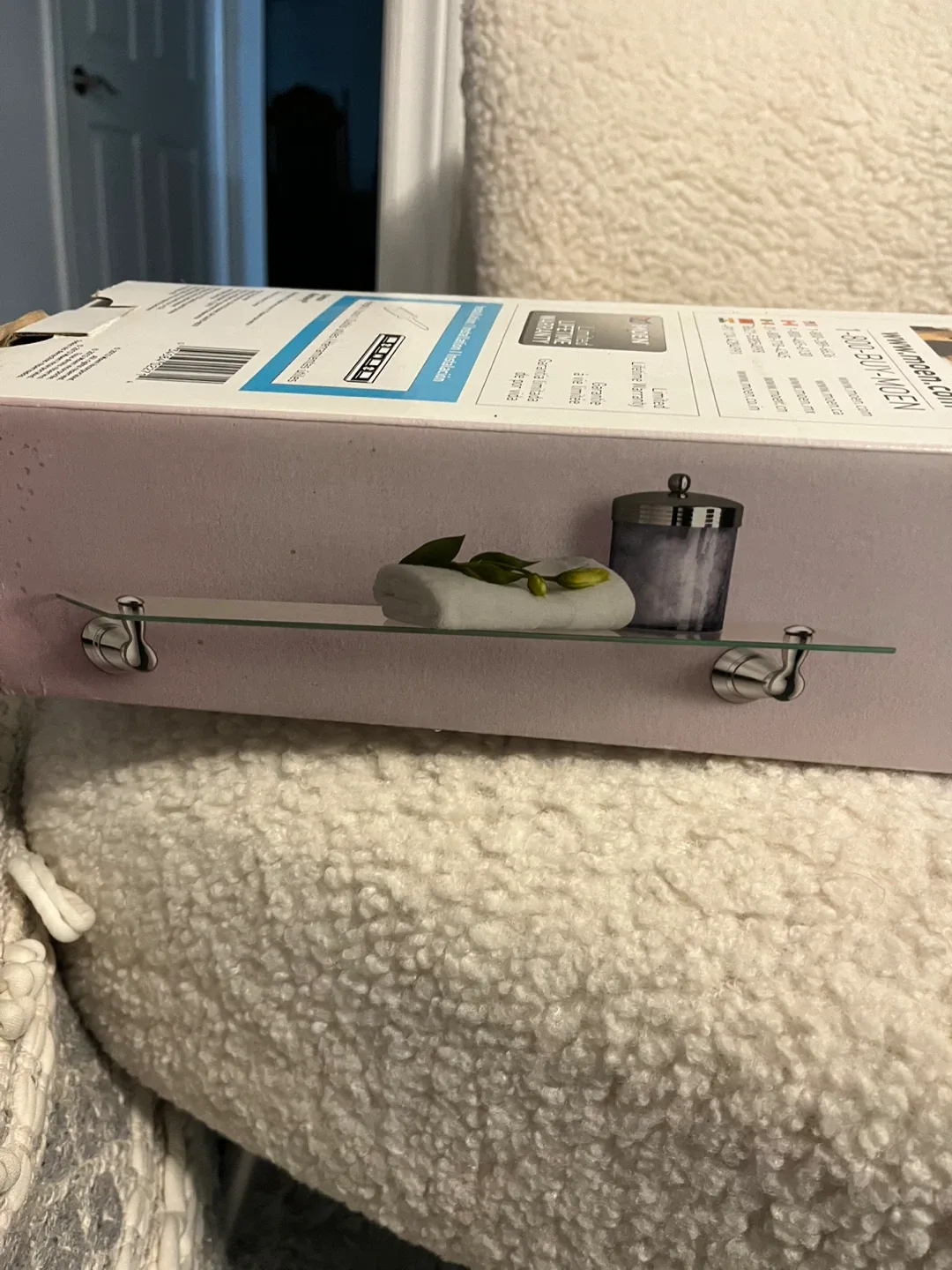 New Moen Banbury Chrome Glass Shelf image indicator(4)