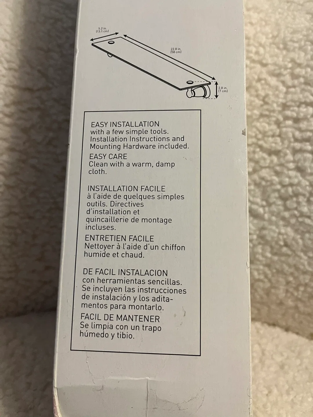 New Moen Banbury Chrome Glass Shelf image indicator(8)