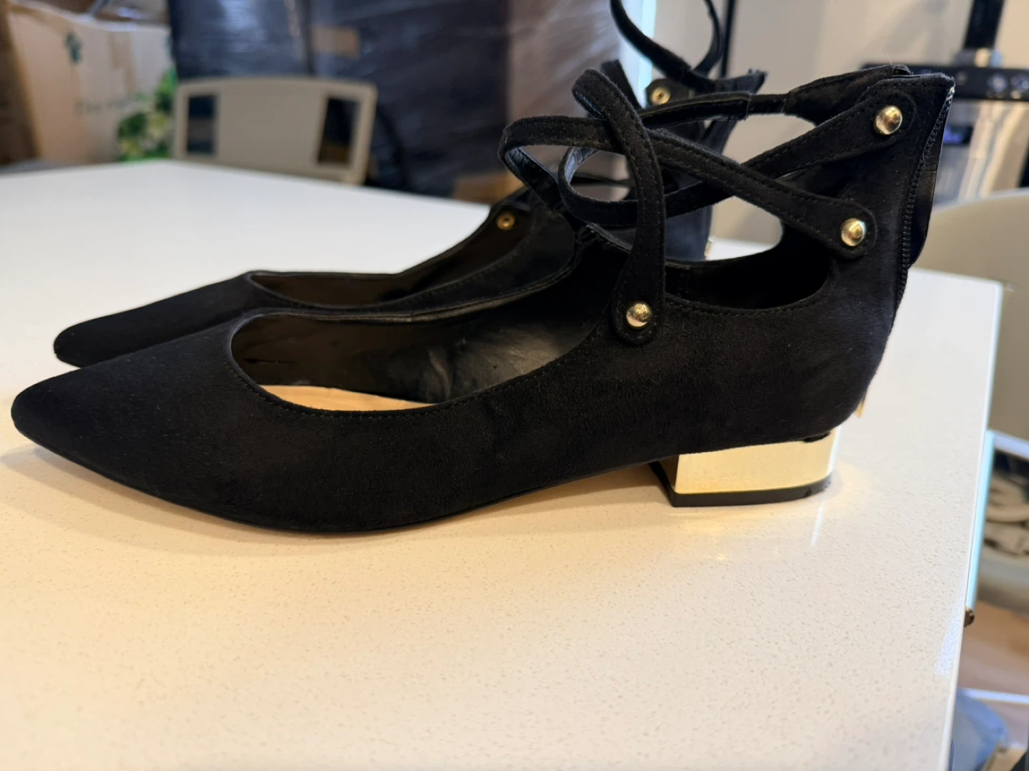 Aldo Black Dressy Flats Size 8 - photo 2