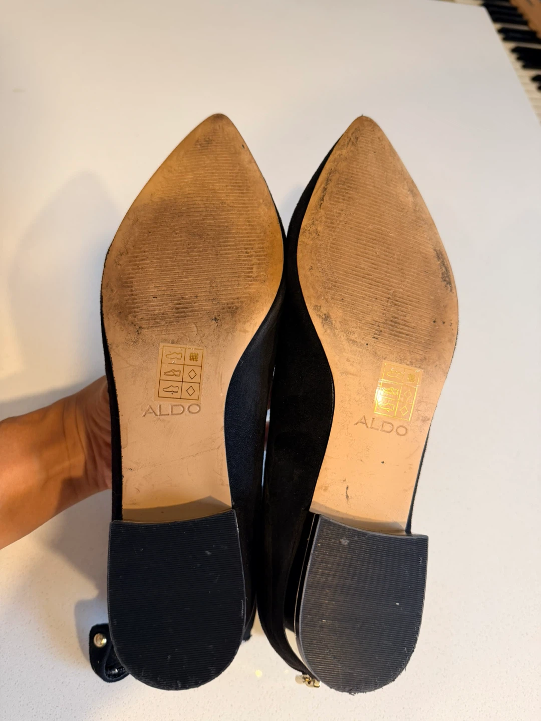 Aldo Black Dressy Flats Size 8 - photo 3