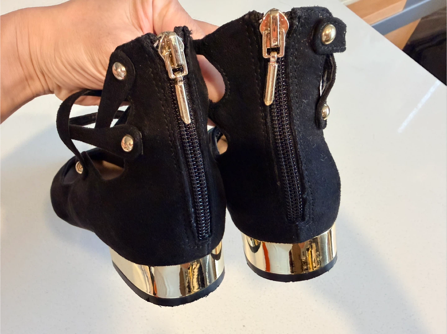 Aldo Black Dressy Flats Size 8 - photo 4