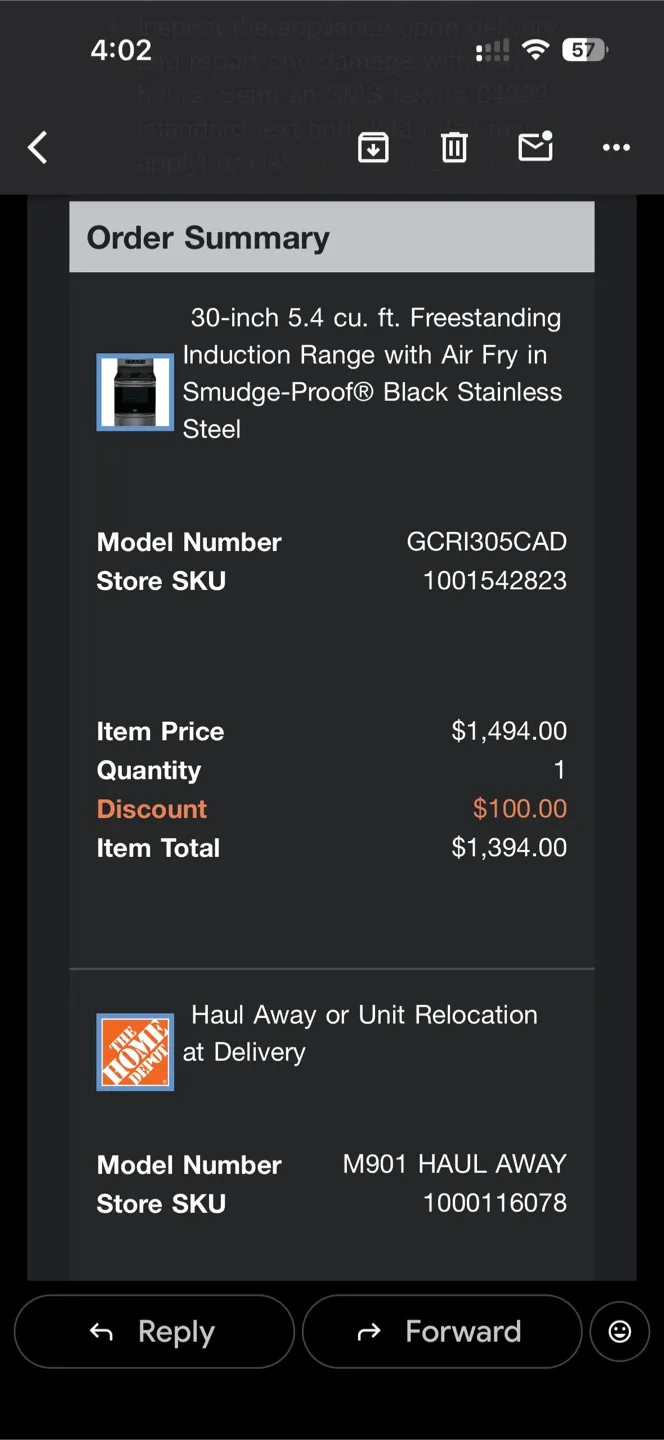 Frigidaire Induction image indicator(9)