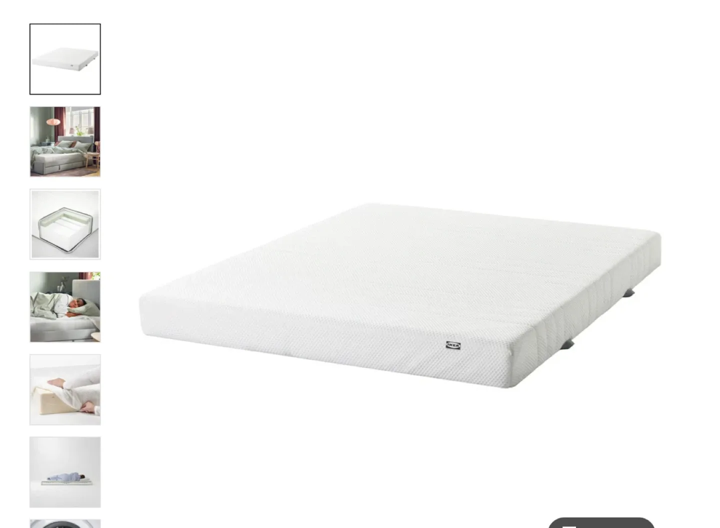 IKEA Queen Foam Mattress thumbnail