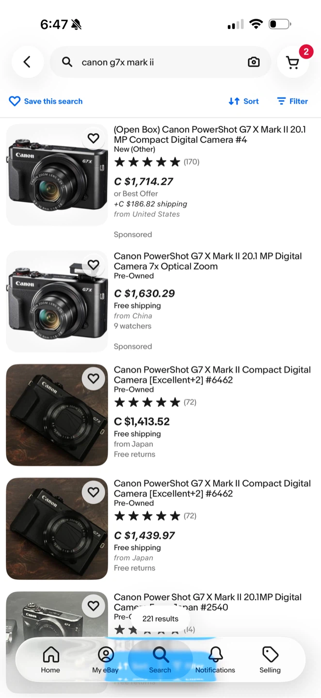 Canon G7X Mark II Digital Camera - photo 4