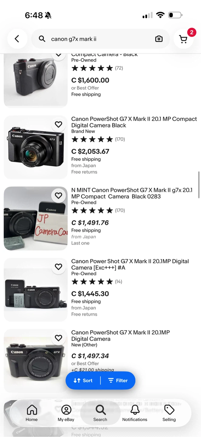 Canon G7X Mark II Digital Camera - photo 5