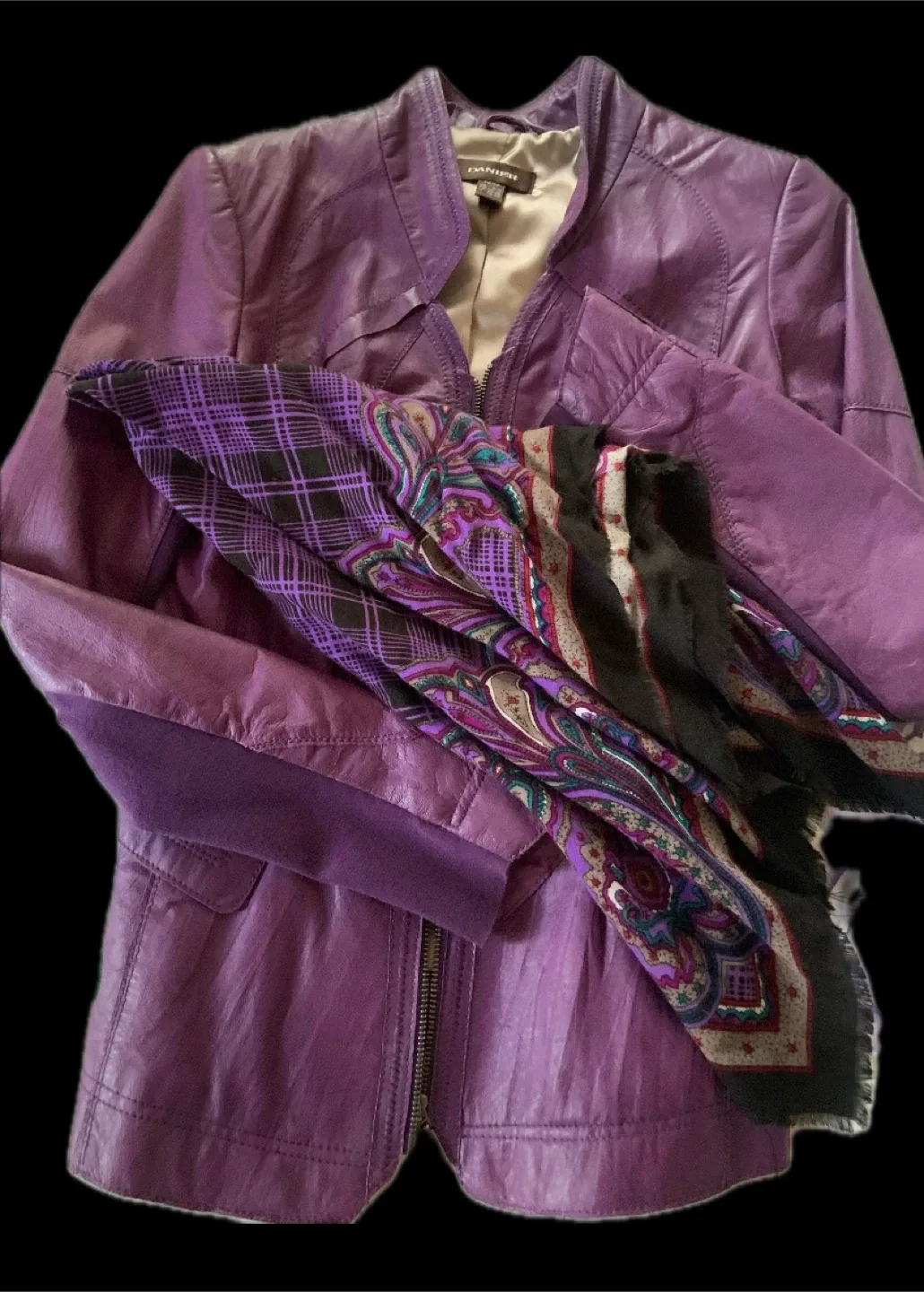 Pending Danier Leather Jacket, Purple image indicator(3)