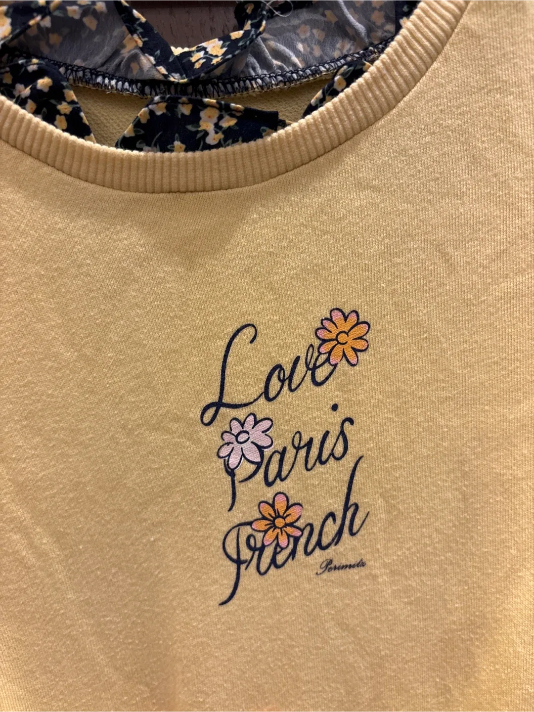 Girls' Yellow Sweatshirt Dress for 8-10 Years old image indicator(2)