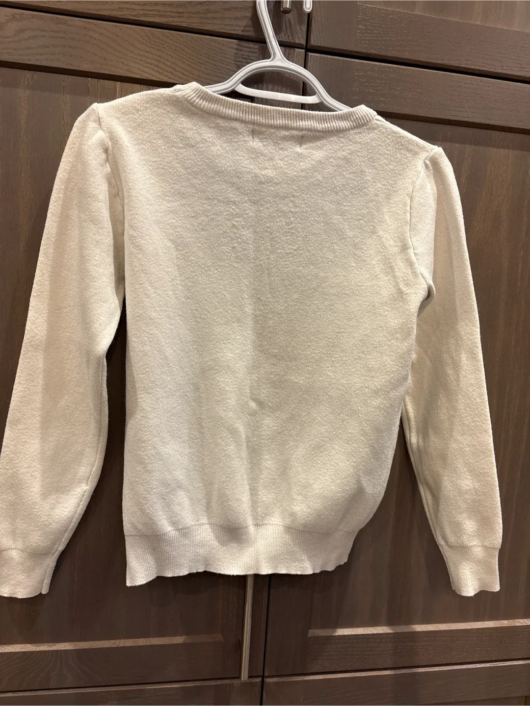 Sewing. Made in Korea. Cream Sweater image indicator(4)
