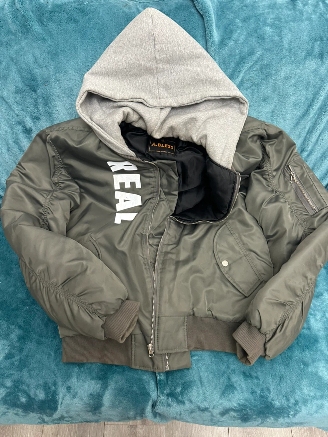 A.BLESS Bomber Jacket with Hood