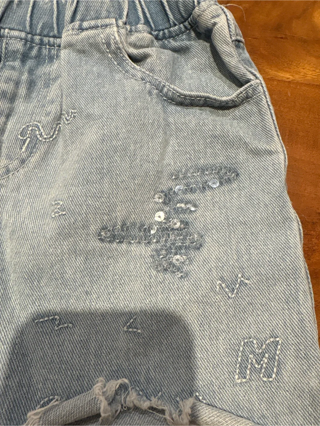 Girls' Denim Shorts - Size 140 image indicator(2)