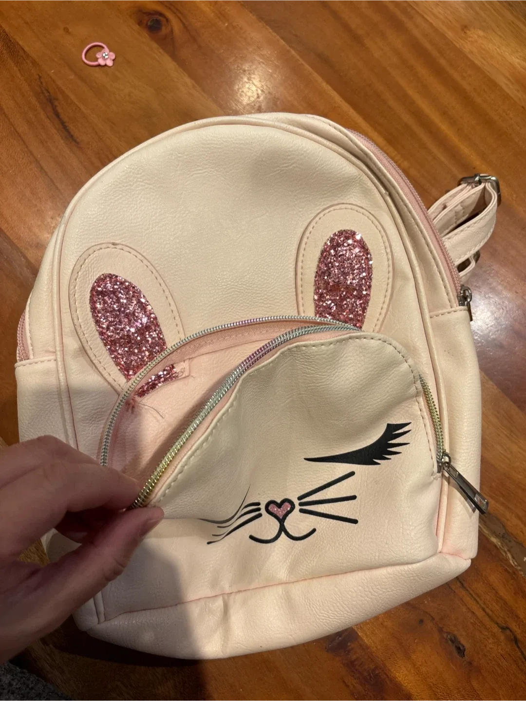 Kids' Pink Bunny Backpack image indicator(6)
