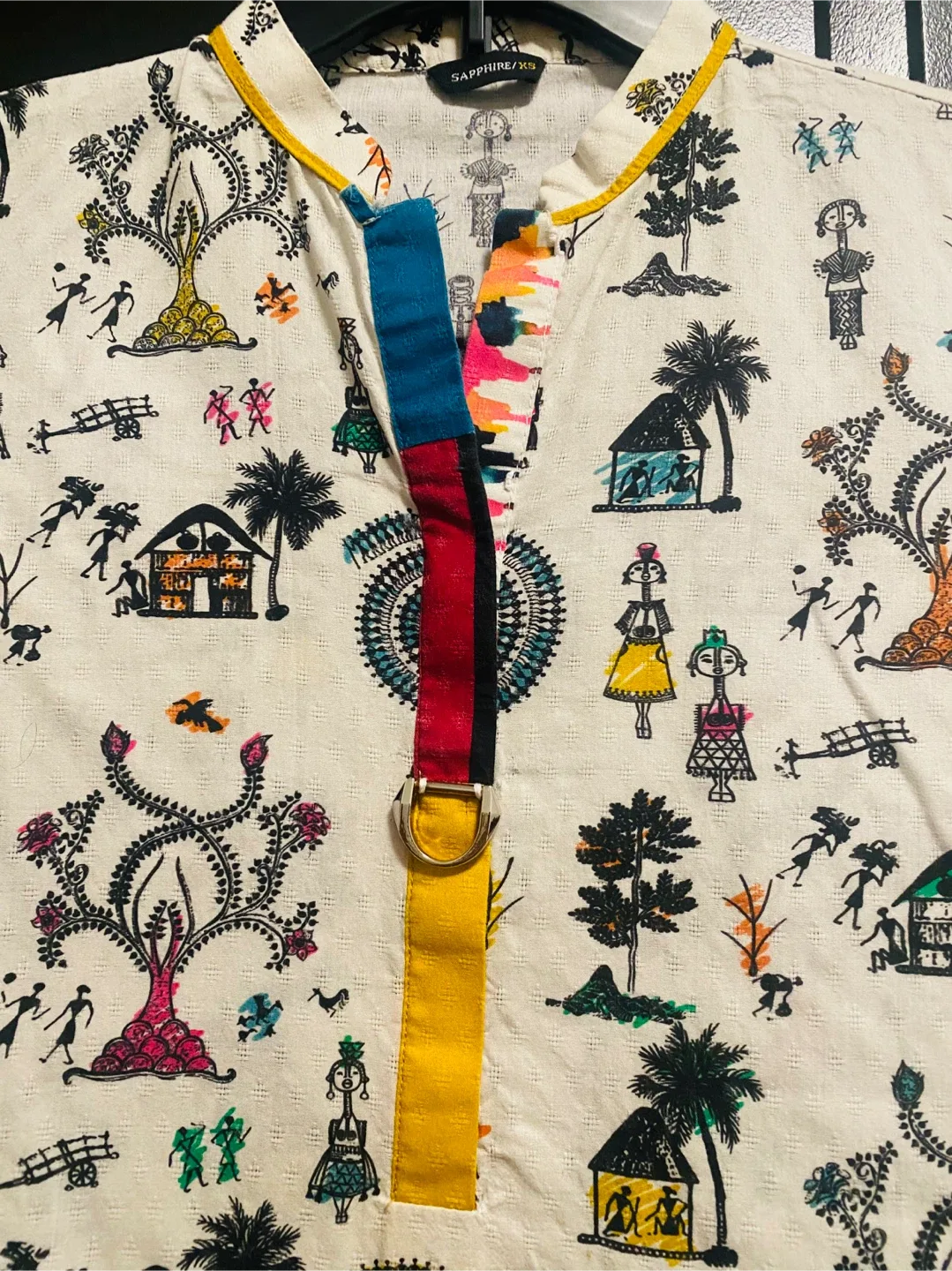 Sapphire XS Printed Kurti image indicator(3)