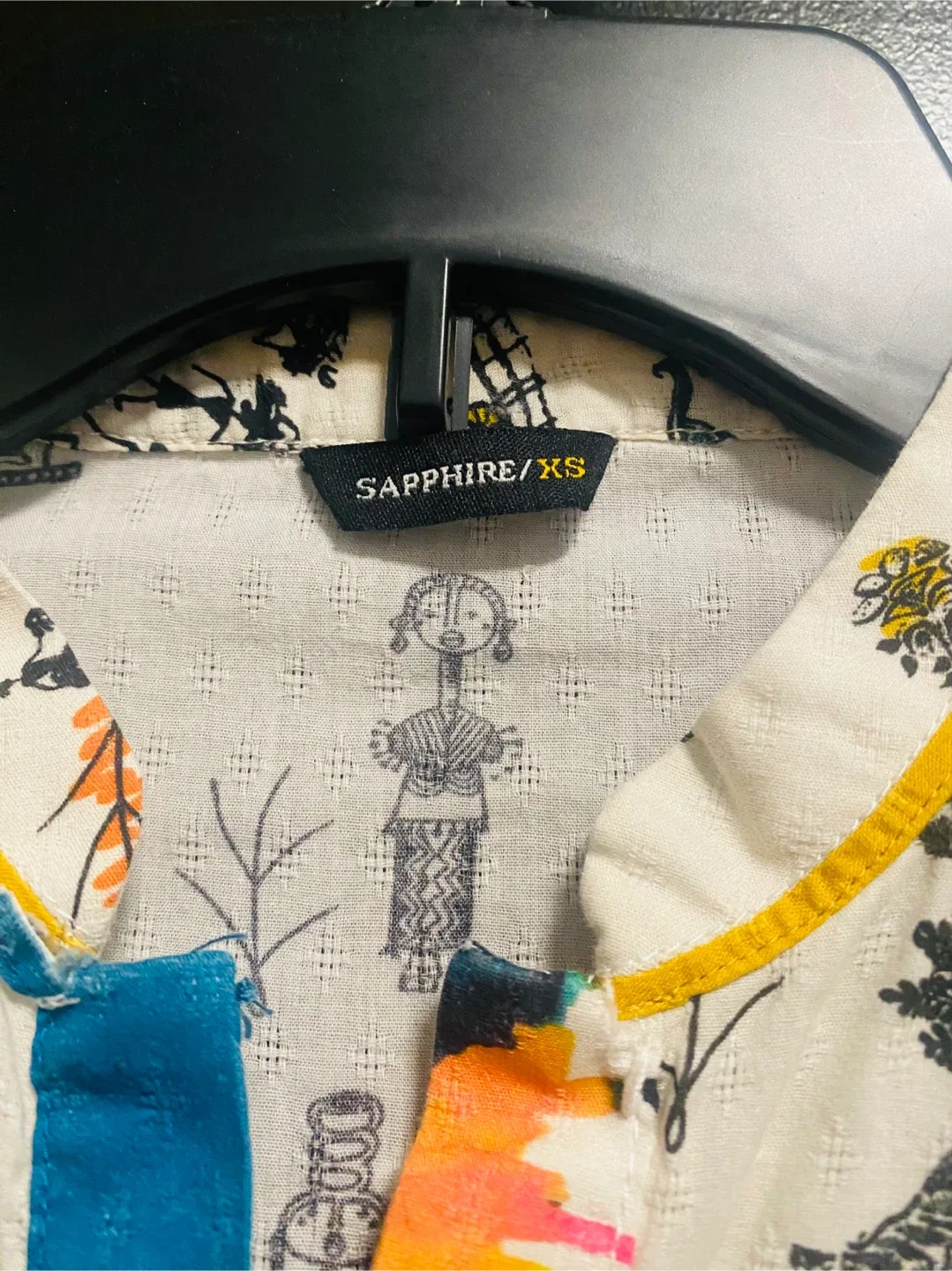 Sapphire XS Printed Kurti image indicator(4)