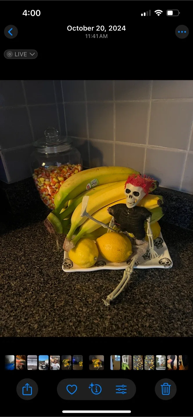 Candy jar, plate and skeleton. Halloween decor thumbnail