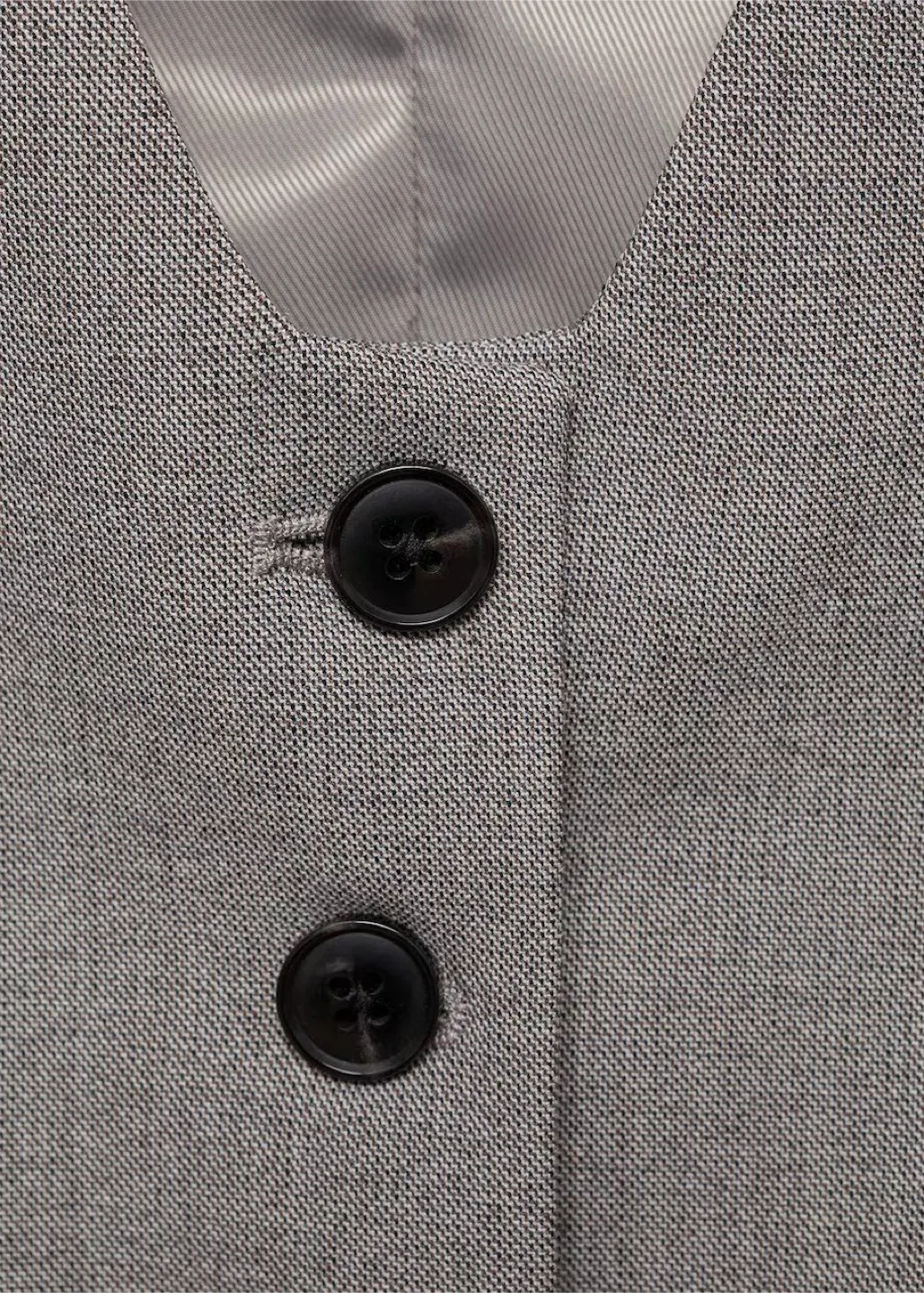 Mango MNG Suit Vest in Light Grey size L image indicator(3)
