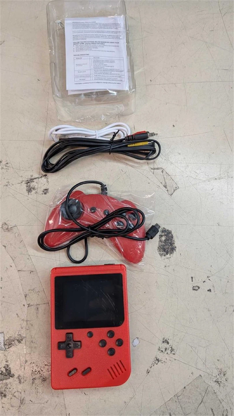 New Portable Retro Handheld Game Console - Red - photo 2