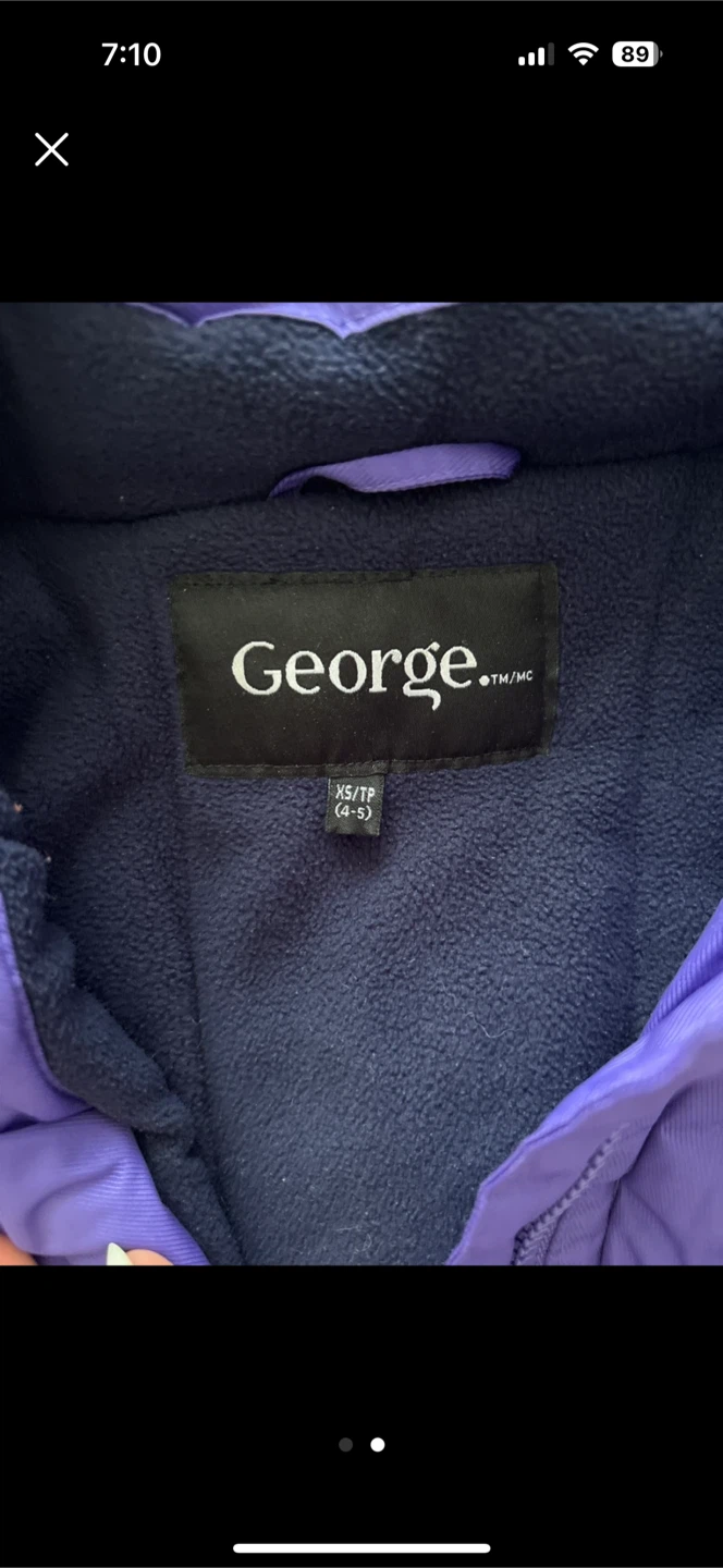 George XS (4-5) Purple Winter Jacket - photo 2