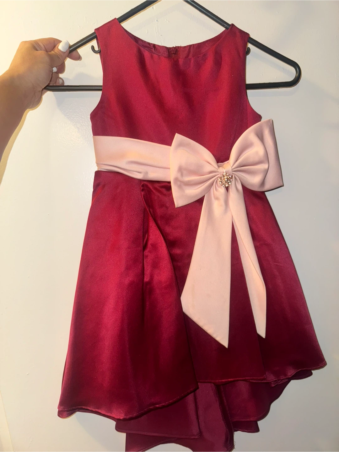 Red Dress with Bow size 4t