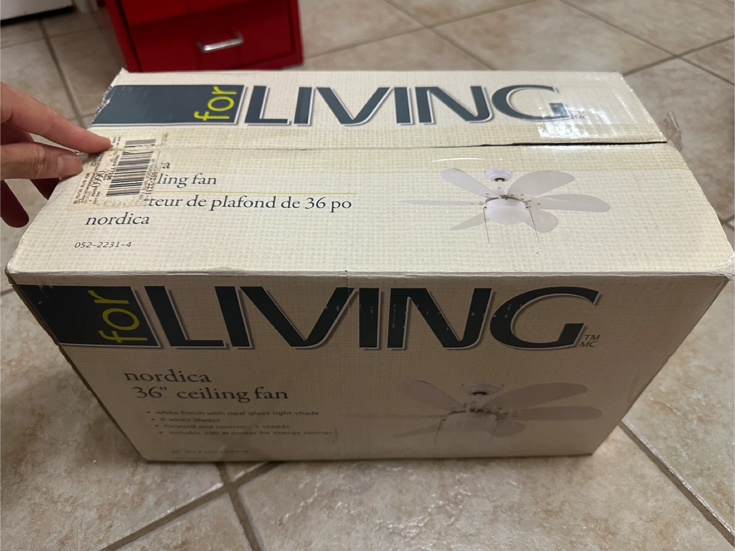 Brandnew Reversible 6-Blade Ceiling Fan with Lighting, 36-in