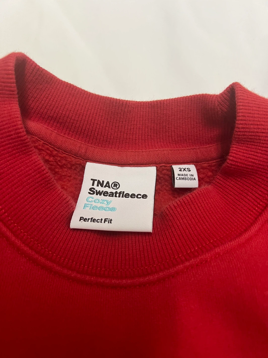 TNA Sweatfleece Cozy Fleece 2XS Red - photo 4