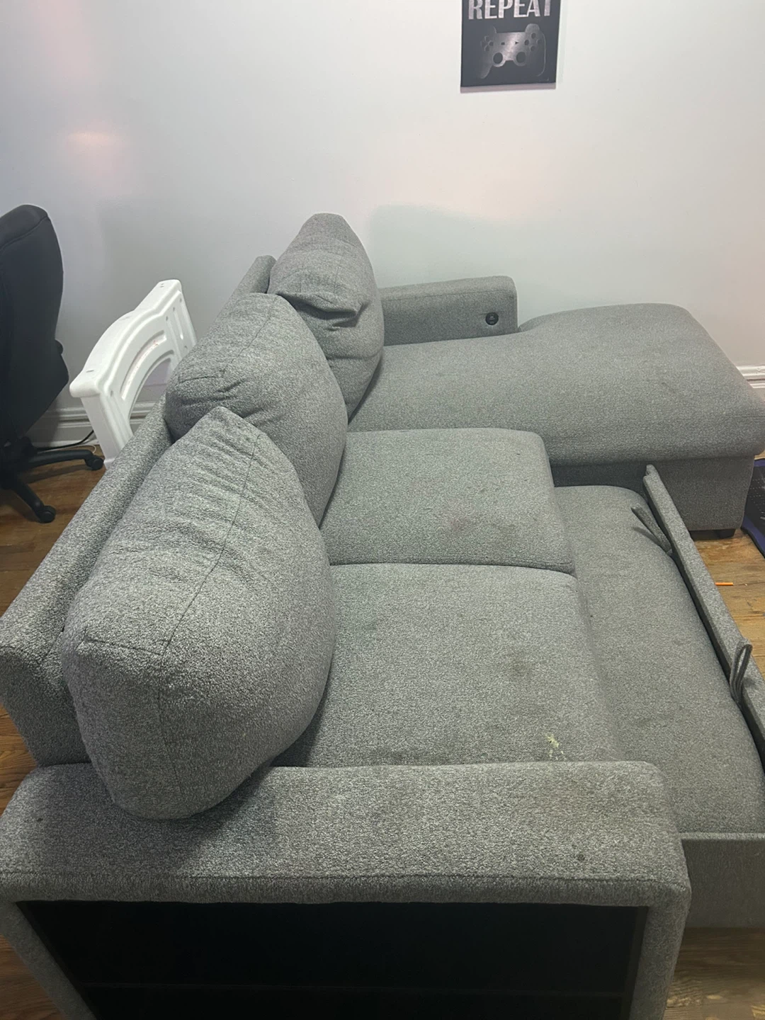 Gray Sectional Sofa - photo 2