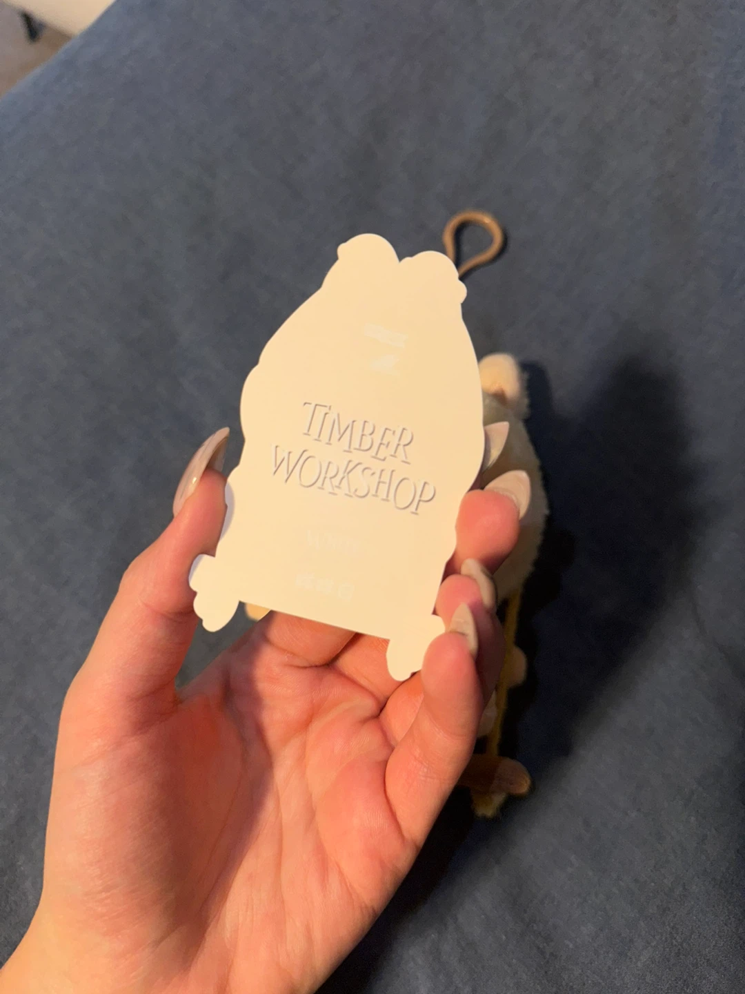 Labubu Pop Land Timber Workshop Plush Keychain - photo 3