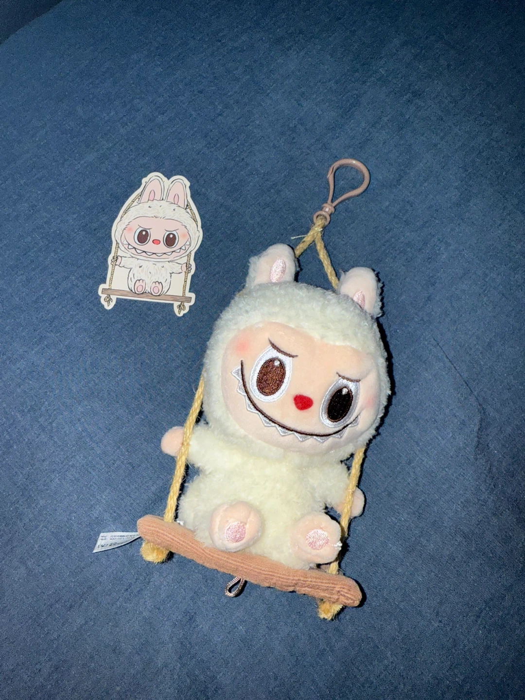 Labubu Pop Land Timber Workshop Plush Keychain