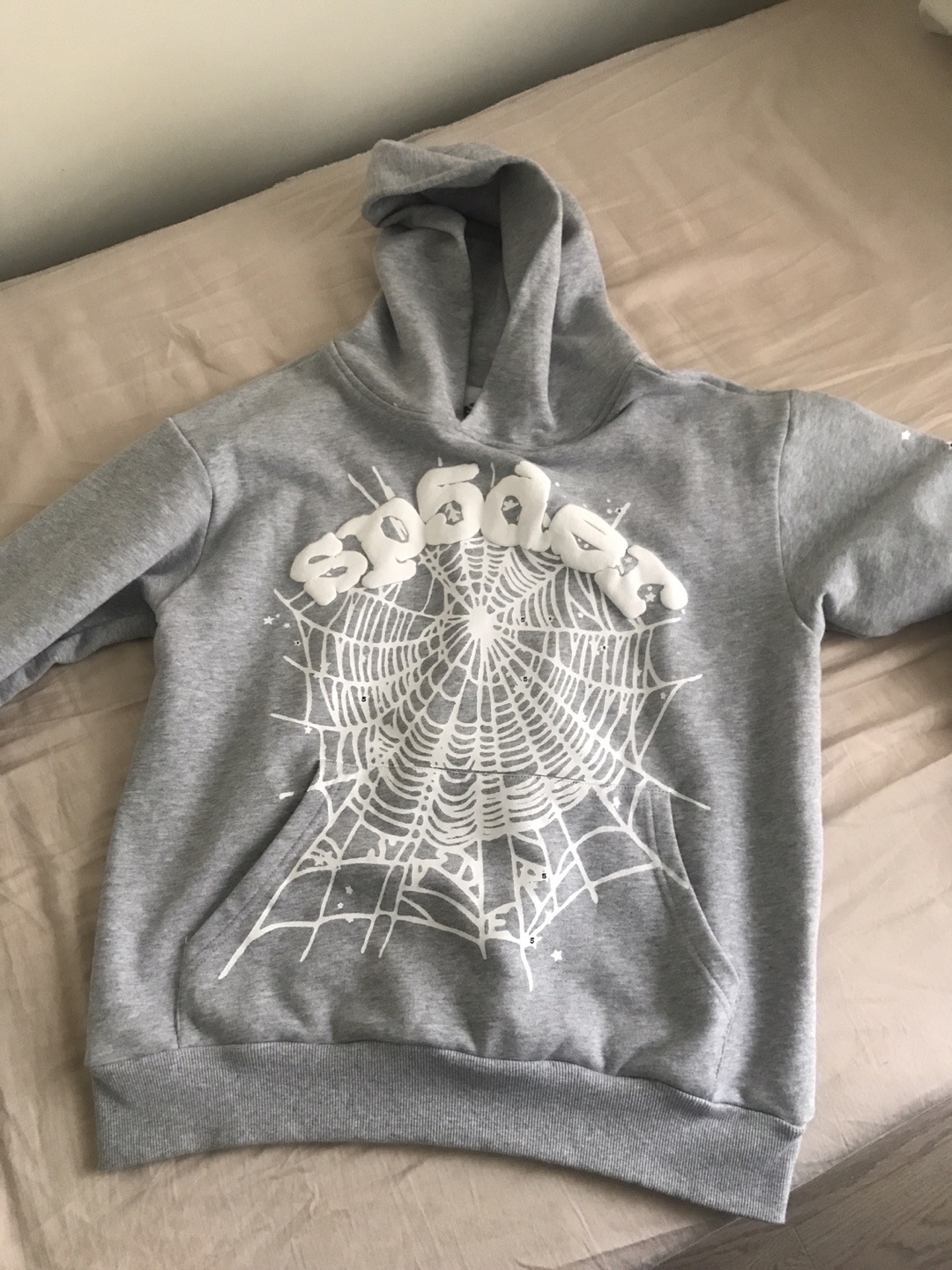Sp5der Grey Hoodie