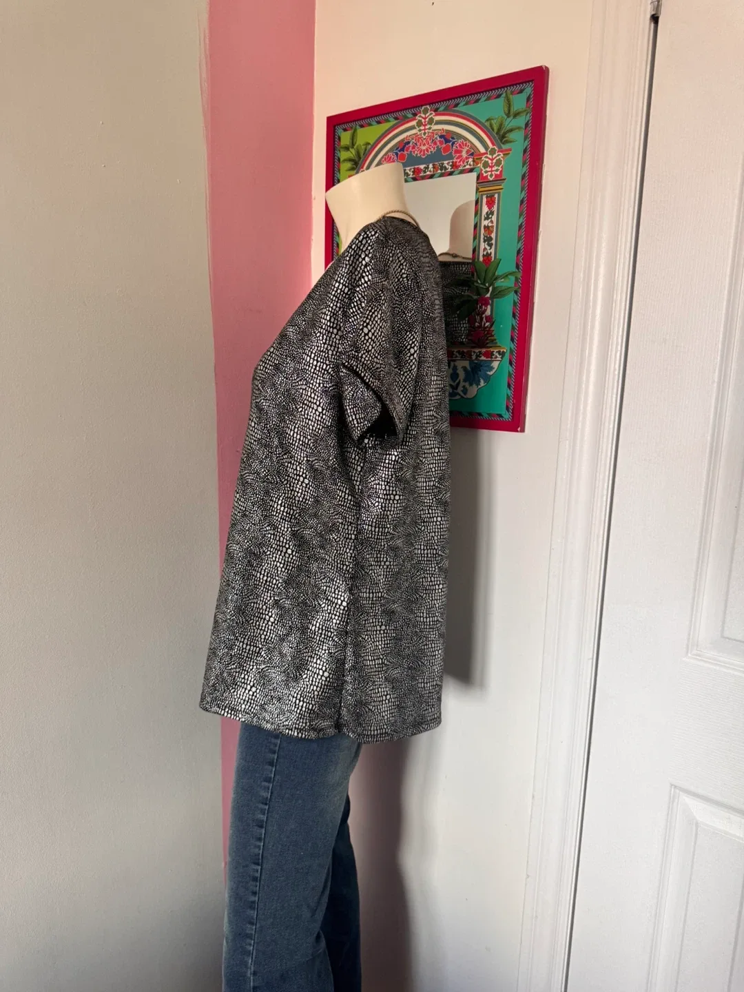 Short Sleeve Snakeskin Top image indicator(5)