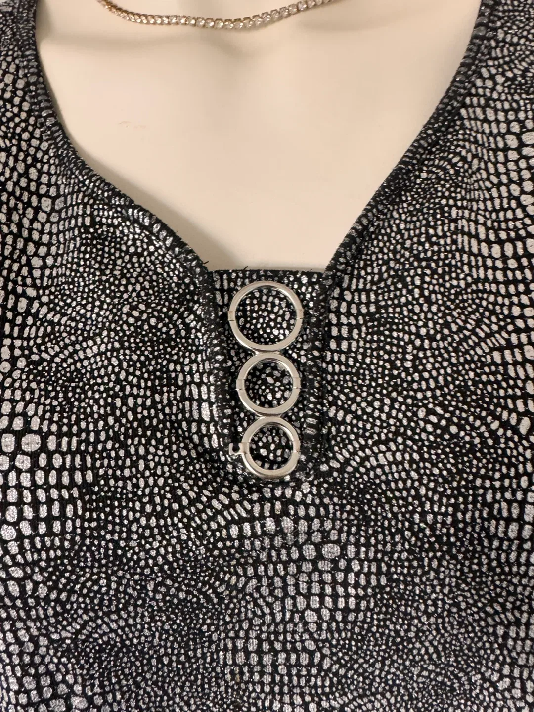 Short Sleeve Snakeskin Top image indicator(2)