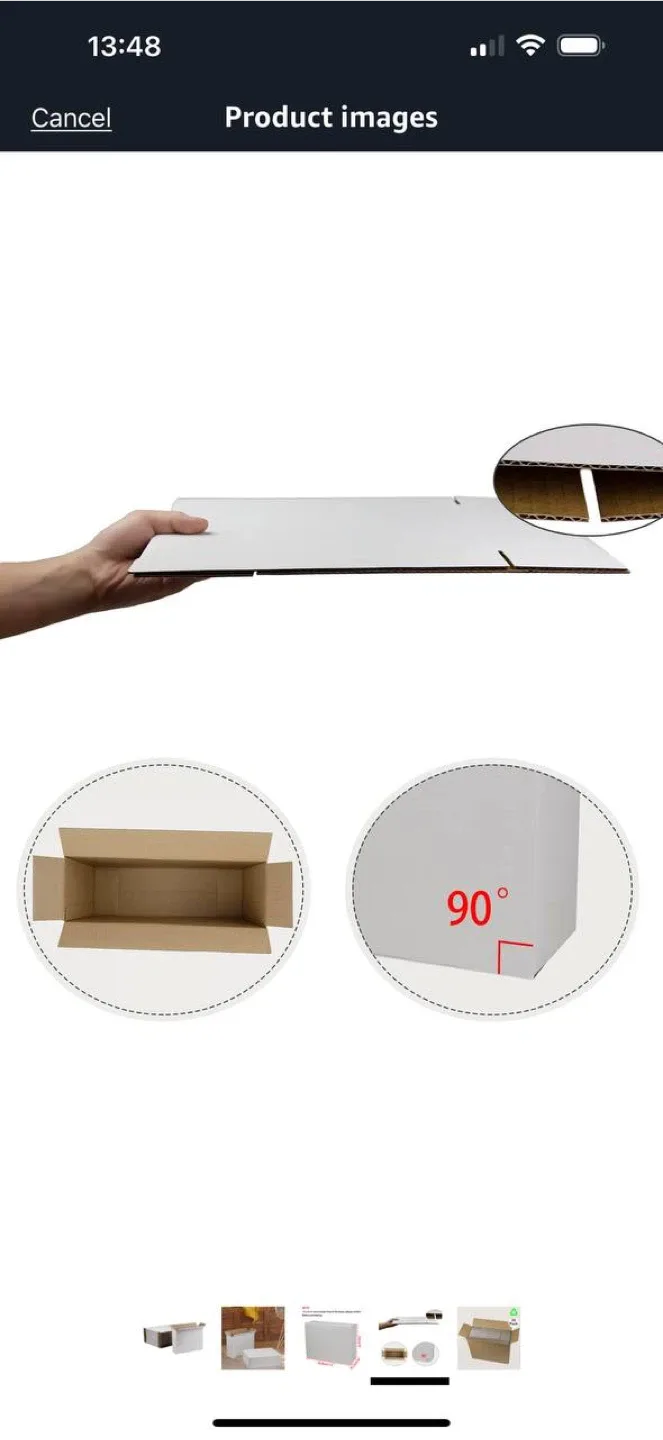 Sodissa 12x9x4 Shipping Boxes – White (100Pack) open box image indicator(6)