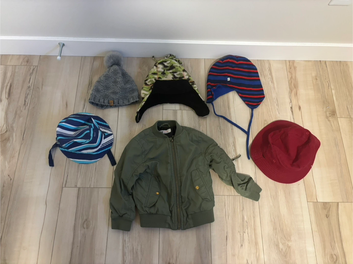 Toddler Boy Size 3-4 Toques, Jacket, & Hat LOT For Sale