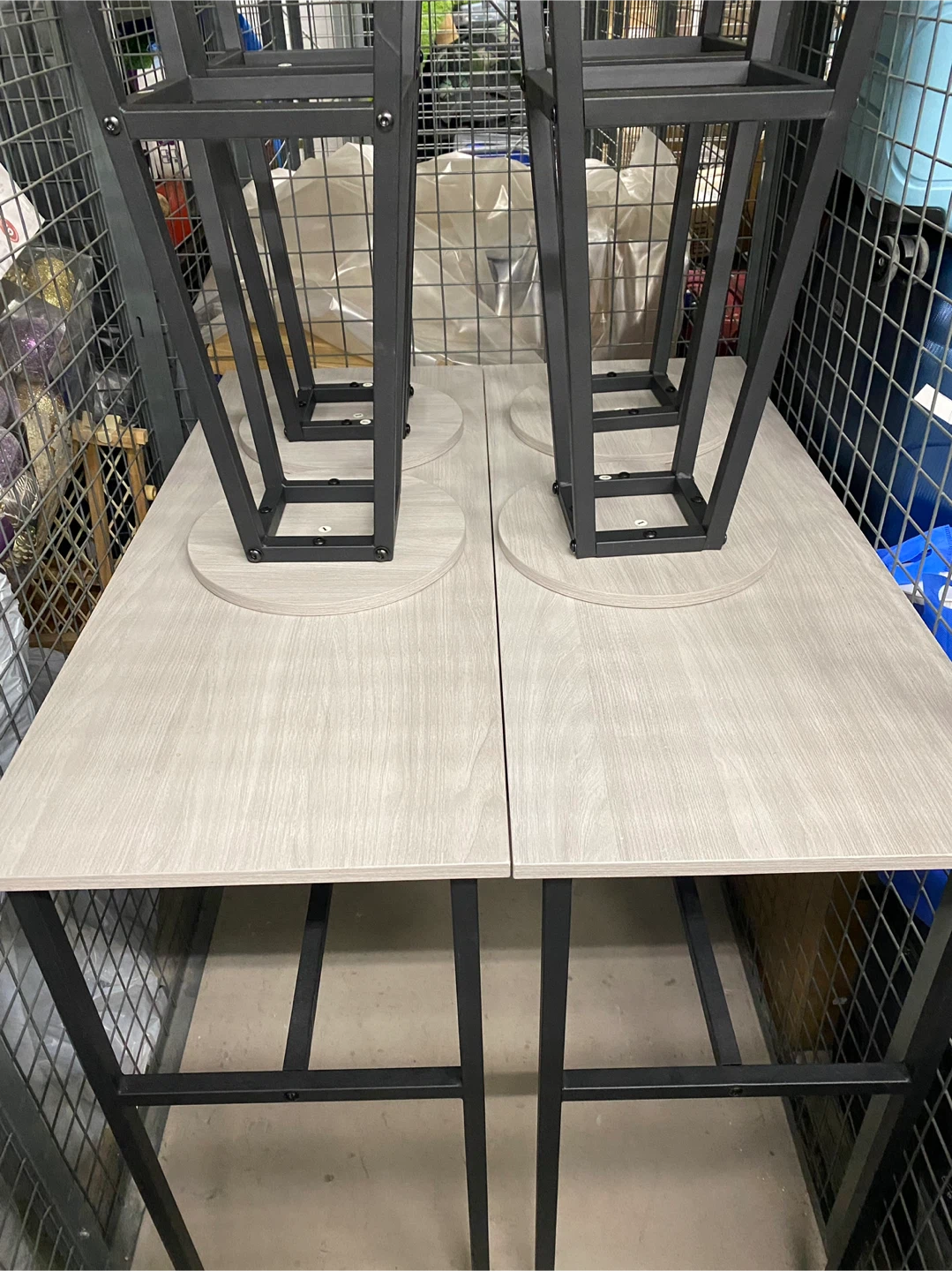 Bar Table Set of 6, 2 Breakfast Tables and 4 Stools - photo 3