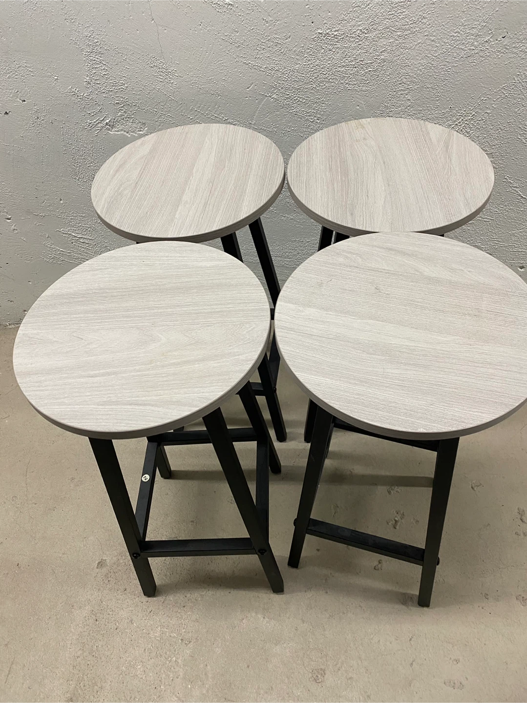 Bar Table Set of 6, 2 Breakfast Tables and 4 Stools - photo 4