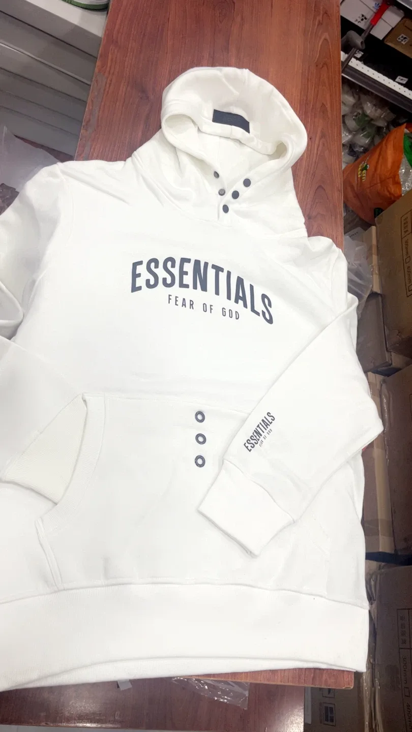 Essentials Fear of God Hoodie L - XL - Off White image indicator(5)