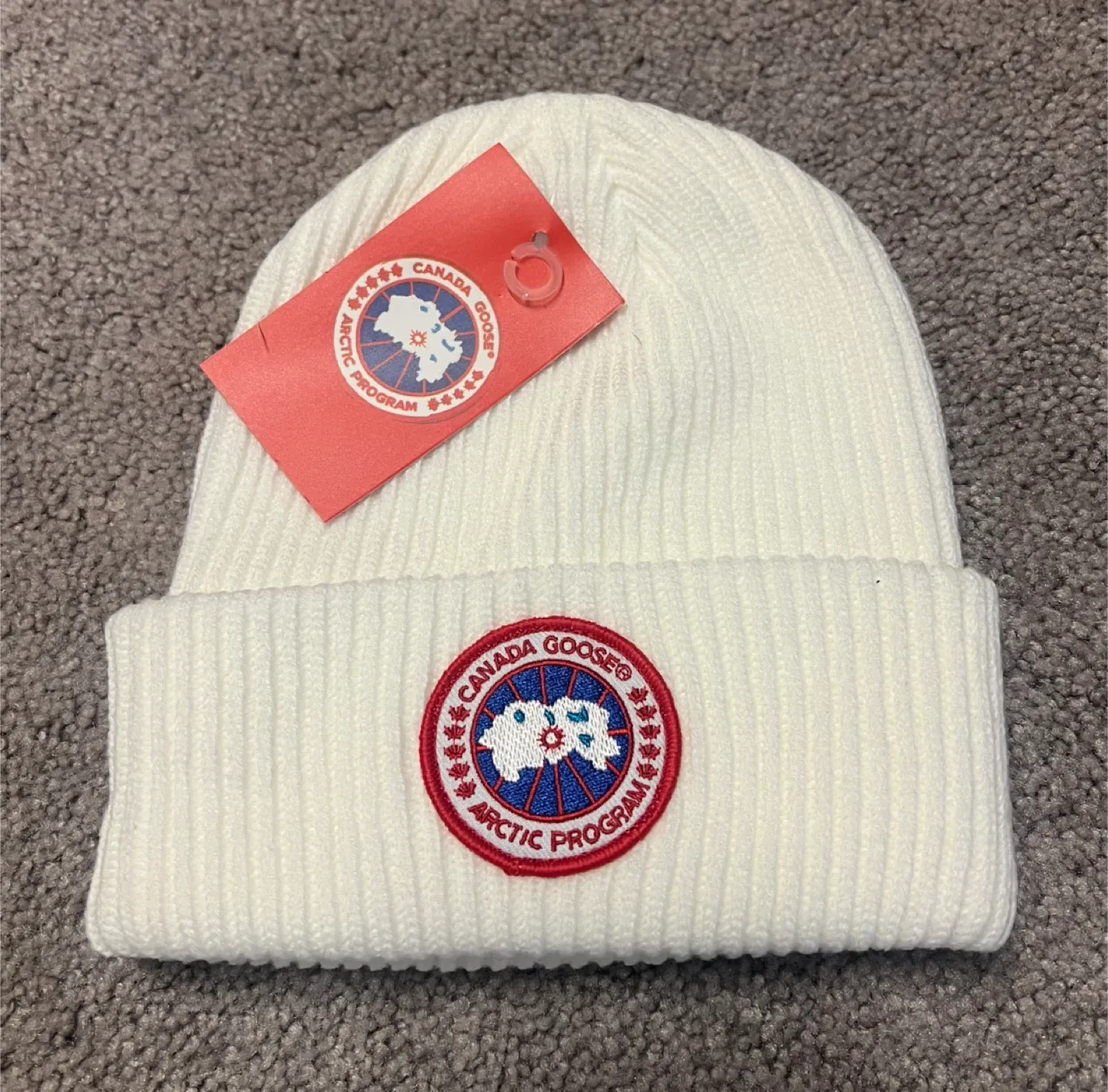 New Canada Goose Arctic Program White Beanie thumbnail