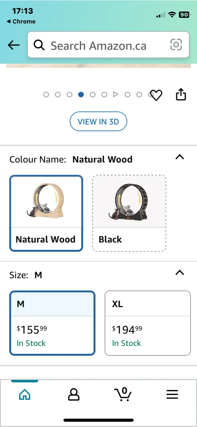 Cat Exercise Treadmill, Cat Running Wheel with Carpeted Runway image indicator(10)