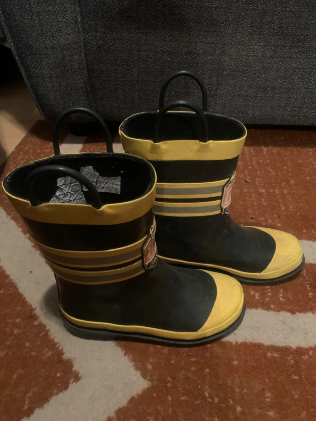 Fire Chief Rain Boots - Size 12