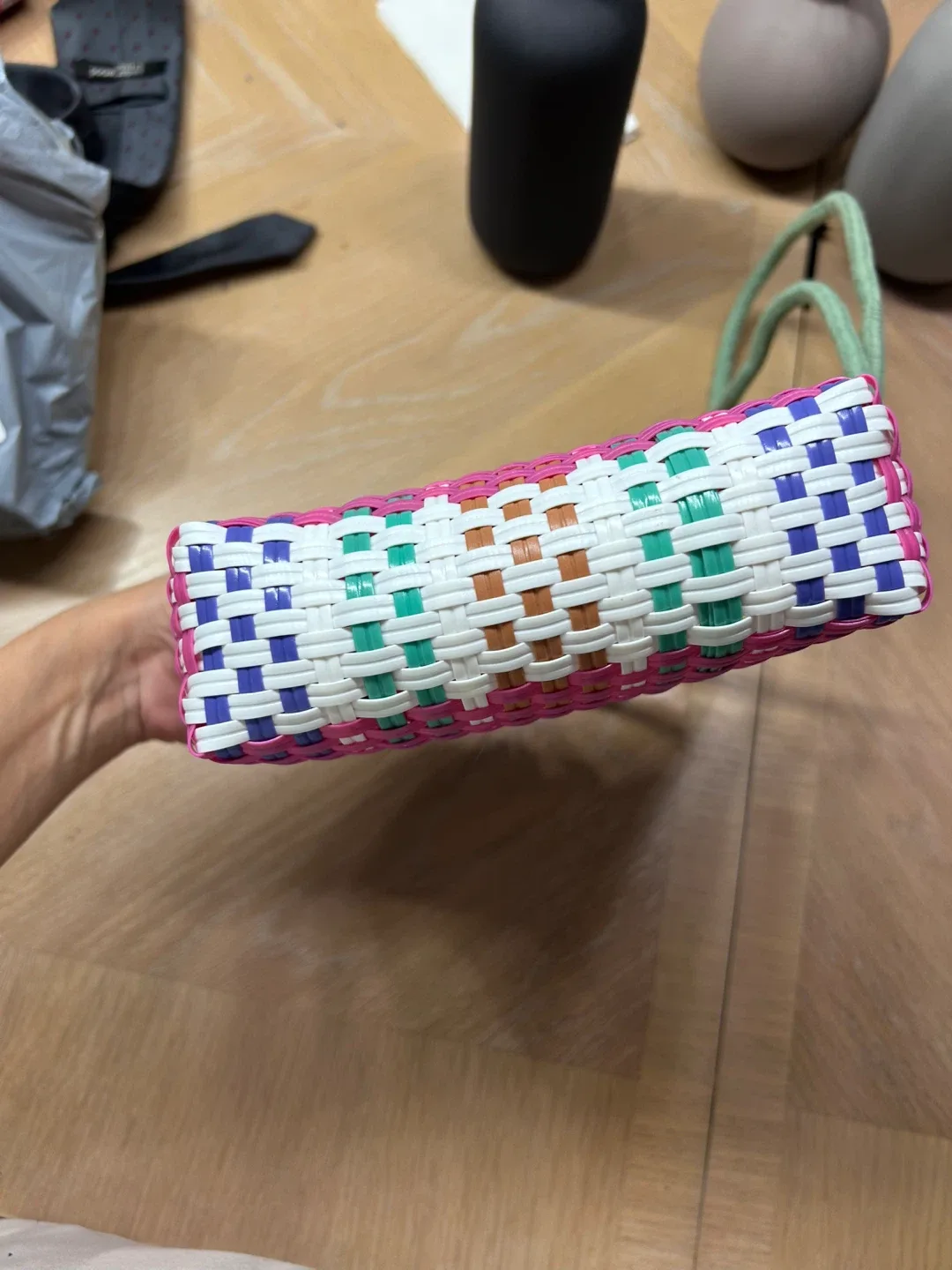 Woven Plastic Tote Bag - Colorful & Unique image indicator(2)