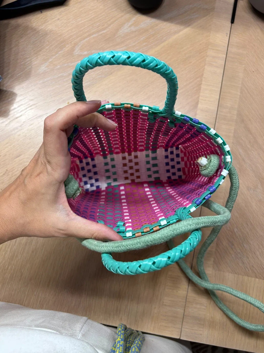 Woven Plastic Tote Bag - Colorful & Unique image indicator(3)