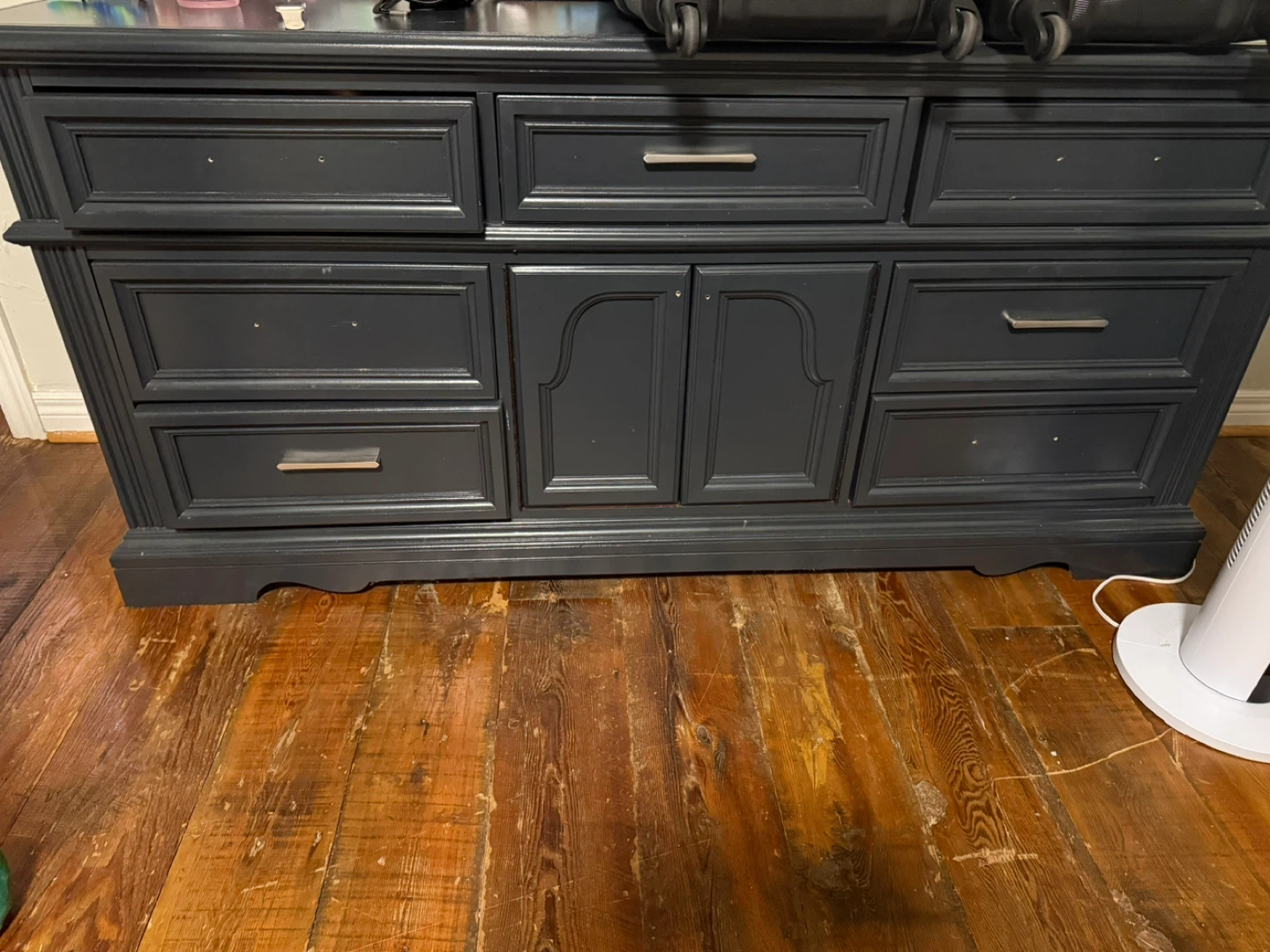 Blue Wood Dresser & Nightstand Set - photo 2