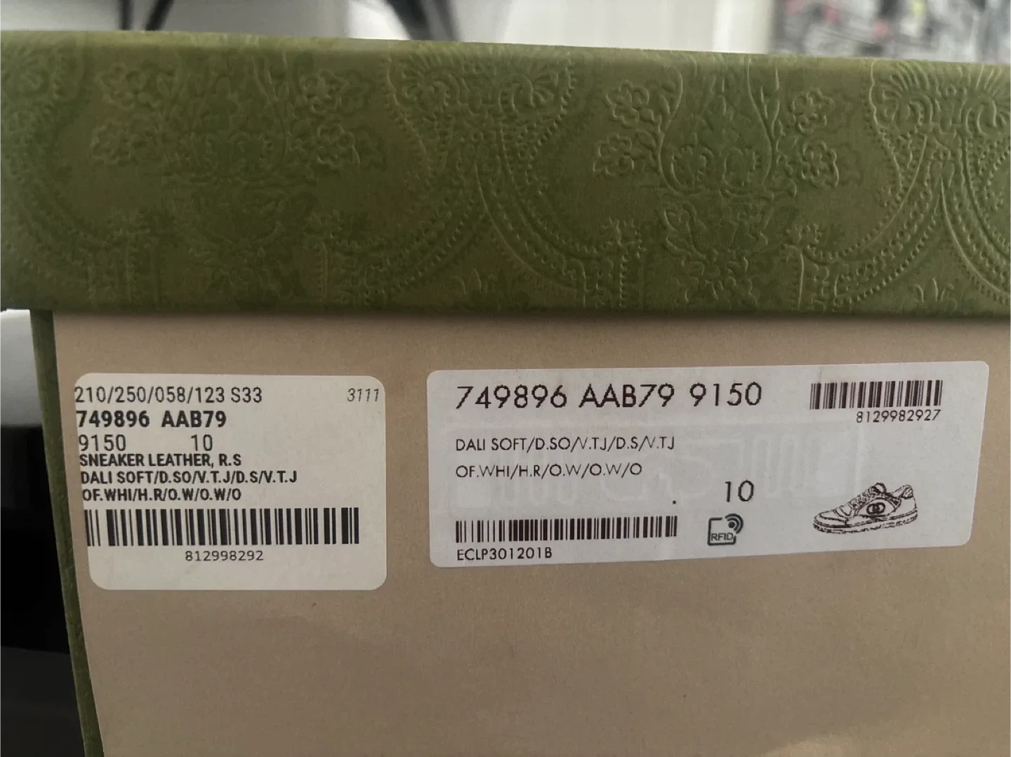 Gucci MAC80 Sneakers - Size 10 - White & Red image indicator(6)