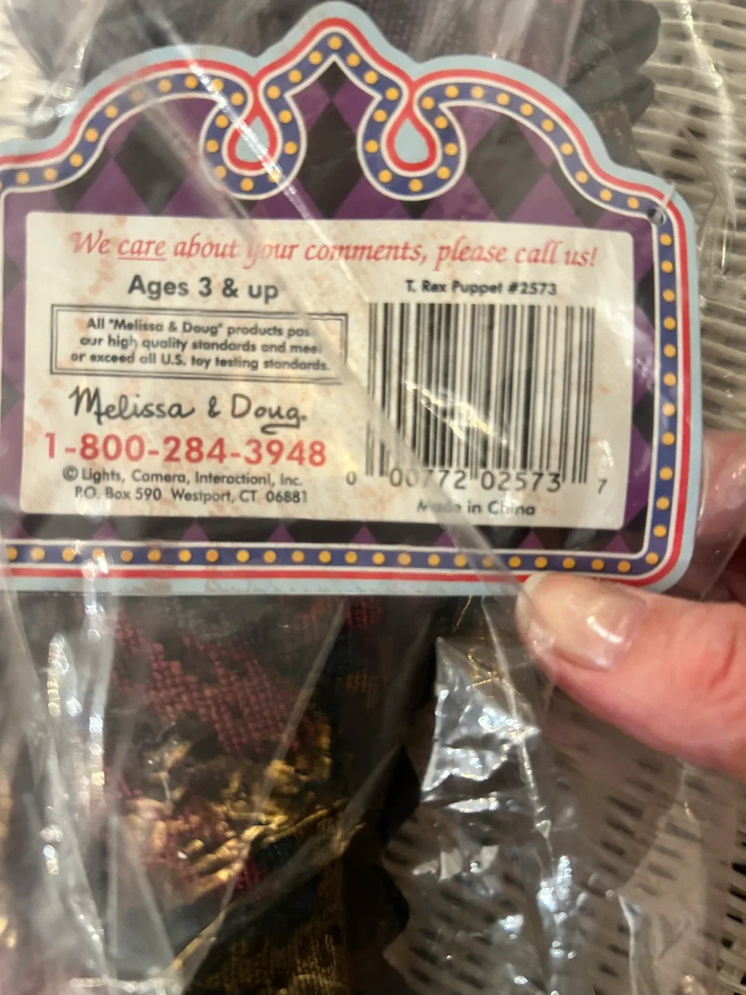 Melissa & Doug T. Rex Puppet #2573 - Ages 3 & Up image indicator(2)