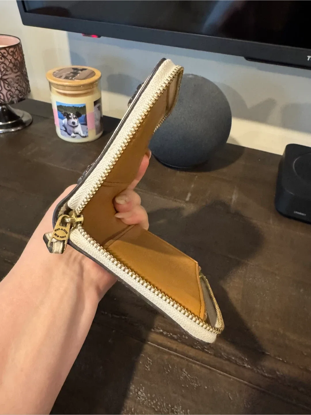 Coach Floral Appliqué Leather Wallet image indicator(4)