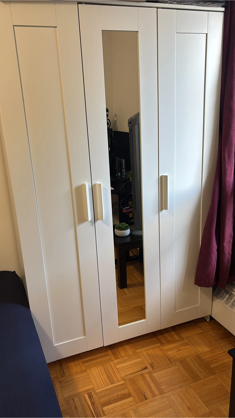 White Wardrobe with Mirror