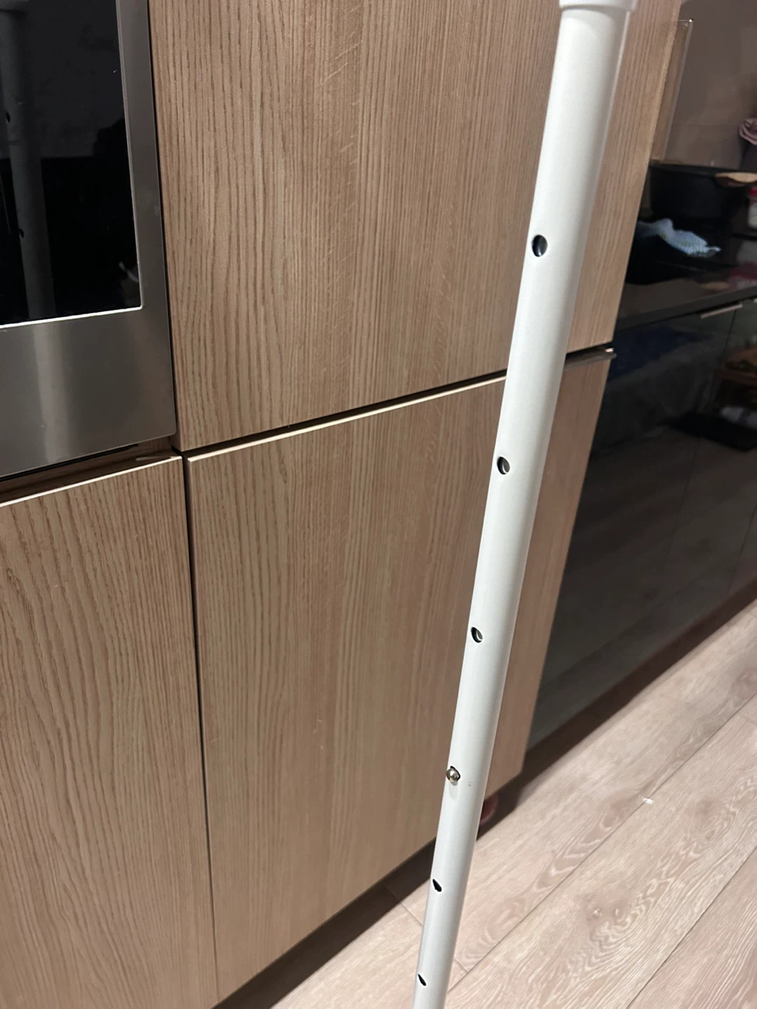IKEA Clothes height adjustable Rack with wheels- White - photo 5