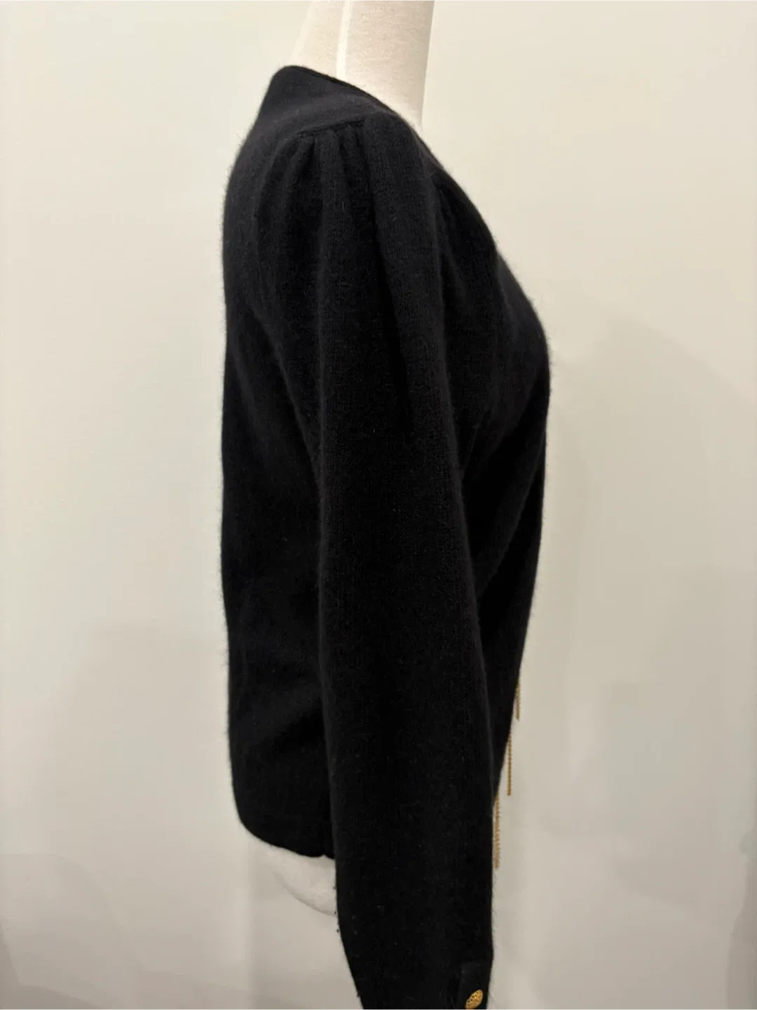 L'ULTIMA Designer Vintage Collection Black Cardigan Size M image indicator(7)