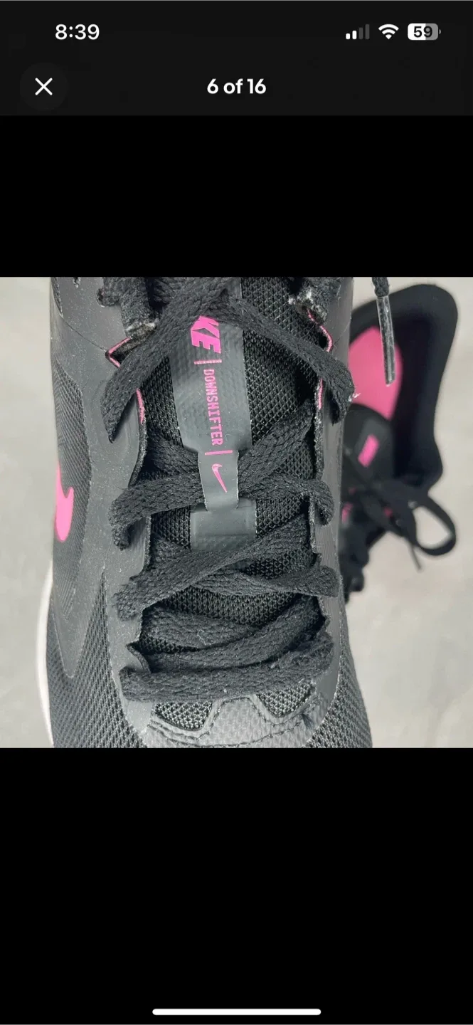 Nike Downshifter 12 Black/Pink Size US 5Y image indicator(10)